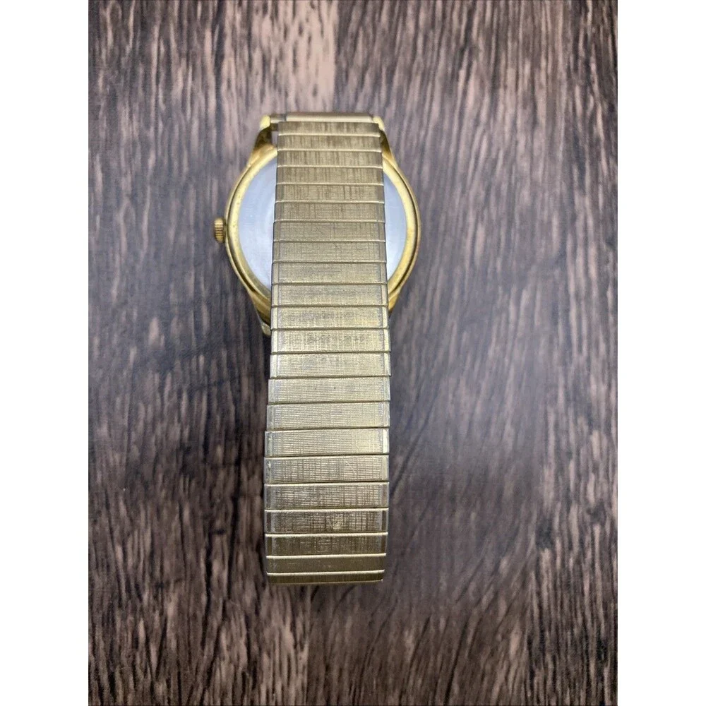 Vintage Timex Marlin Gold Mens Date Watch Mechanical Black Dial Parts and Repair